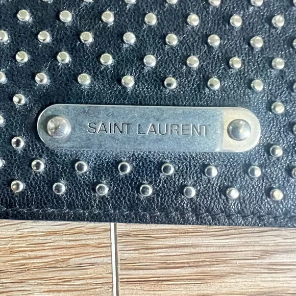 Saint Laurent Black Studded Wallet - Picture 4 of 4